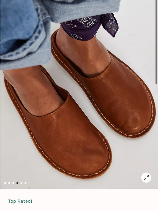 Vibae Shoes - VIBAe Roma Women's Brown Leather Slip-On Mule Clogs